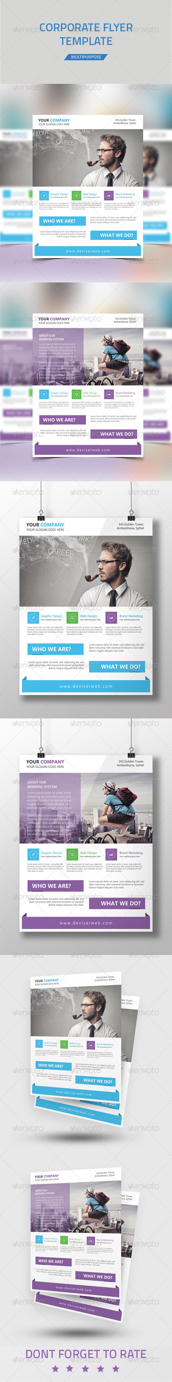GraphicRiver Corporate Flyer Template 7370838 GraphicRiver Corporate Flyer Template 7370838