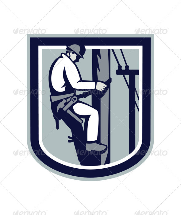 GraphicRiver Power Lineman Telephone Repairman Electrician Retr 7370871 GraphicRiver Power Lineman Telephone Repairman Electrician Retr 7370871