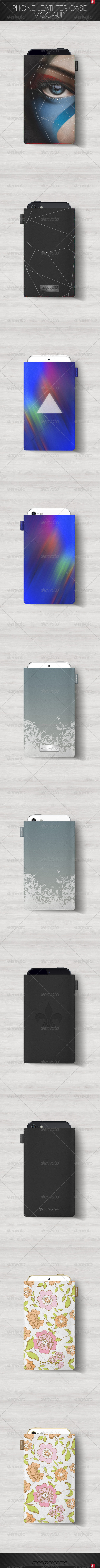 GraphicRiver Smartphone Leather Case Cover Mock-up 7370877 GraphicRiver Smartphone Leather Case Cover Mock-up 7370877