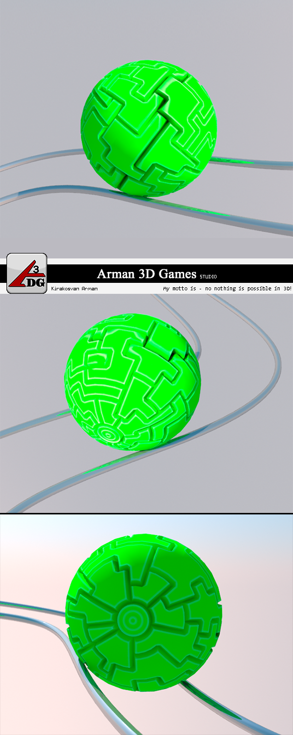3DOcean Roll Ball green 7370879 3DOcean Roll Ball green 7370879
