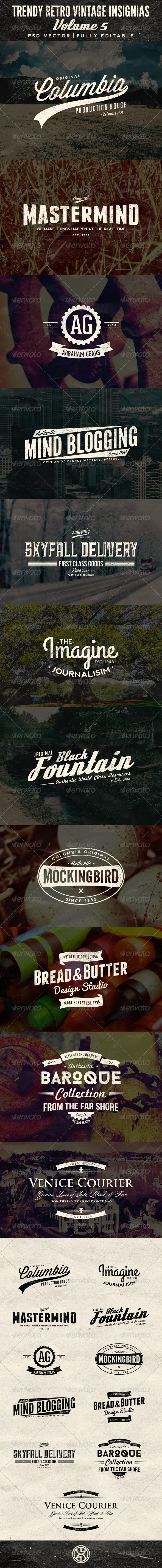GraphicRiver Trendy Retro Vintage Insignias Volume 5 7371222 GraphicRiver Trendy Retro Vintage Insignias Volume 5 7371222
