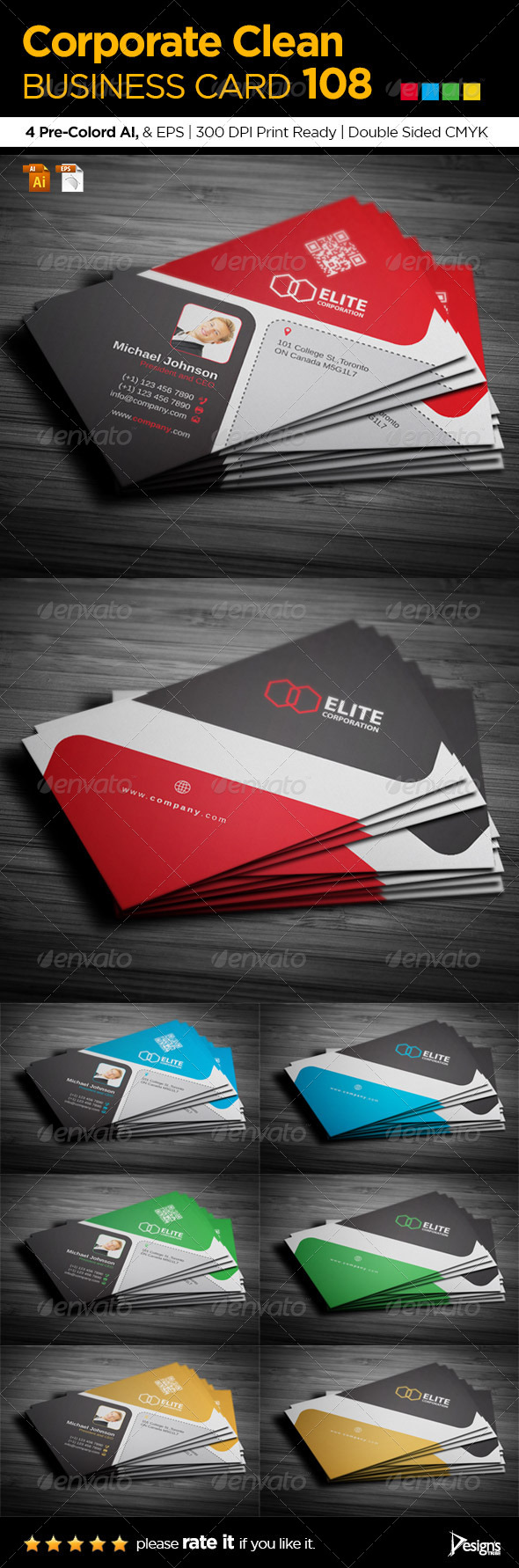 GraphicRiver Simple and Clean Business Card 108 7371378 GraphicRiver Simple and Clean Business Card 108 7371378
