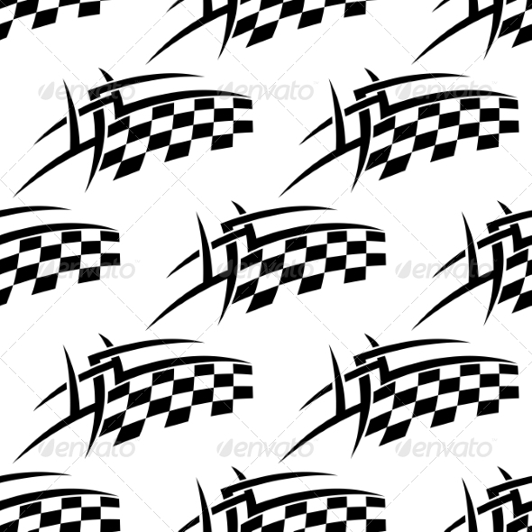 GraphicRiver Stylized Seamless Pattern of a Checkered Flag 7372085 GraphicRiver Stylized Seamless Pattern of a Checkered Flag 7372085