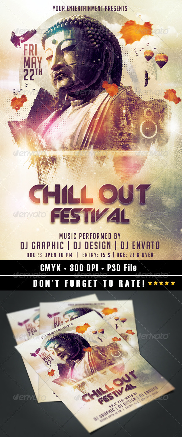 GraphicRiver Chill Out Festival 7372275 GraphicRiver Chill Out Festival 7372275