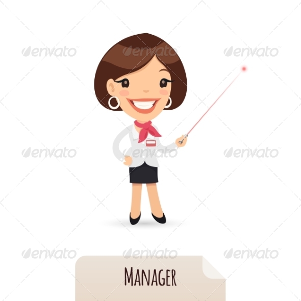 GraphicRiver Female Manager With Laser Pointer 7374391 GraphicRiver Female Manager With Laser Pointer 7374391