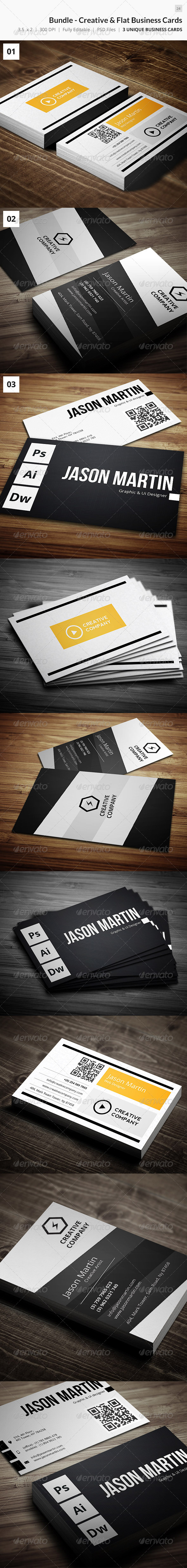 GraphicRiver Bundle Creative & Flat Business Cards 24 7376192 GraphicRiver Bundle Creative & Flat Business Cards 24 7376192