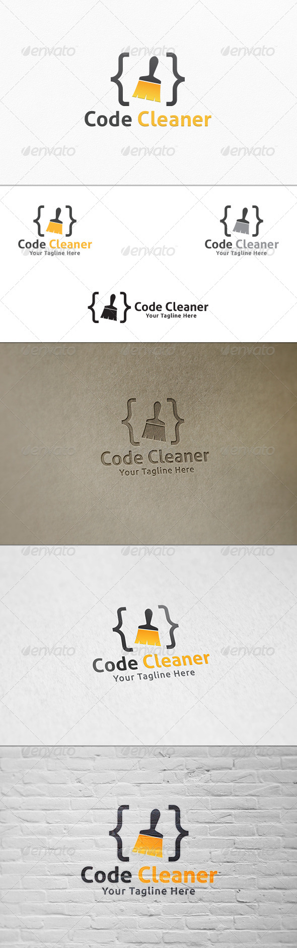 GraphicRiver Code Cleaner Logo Template 7376228 GraphicRiver Code Cleaner Logo Template 7376228