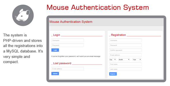 CodeCanyon Mouse Authentication System 7279996 CodeCanyon Mouse Authentication System 7279996