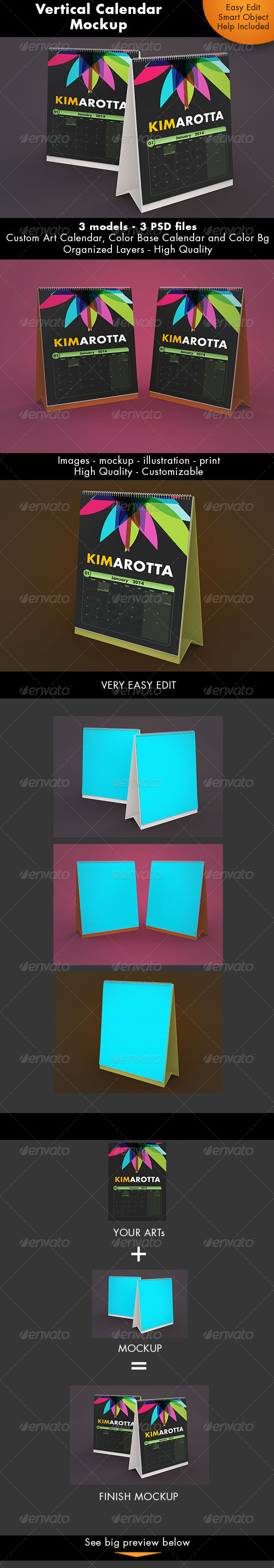 GraphicRiver Vertical Calendar Desk Mockup 7359249 GraphicRiver Vertical Calendar Desk Mockup 7359249