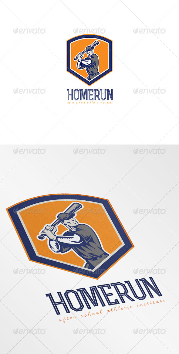 GraphicRiver Homerun Athletic Institute Logo 7376921 GraphicRiver Homerun Athletic Institute Logo 7376921