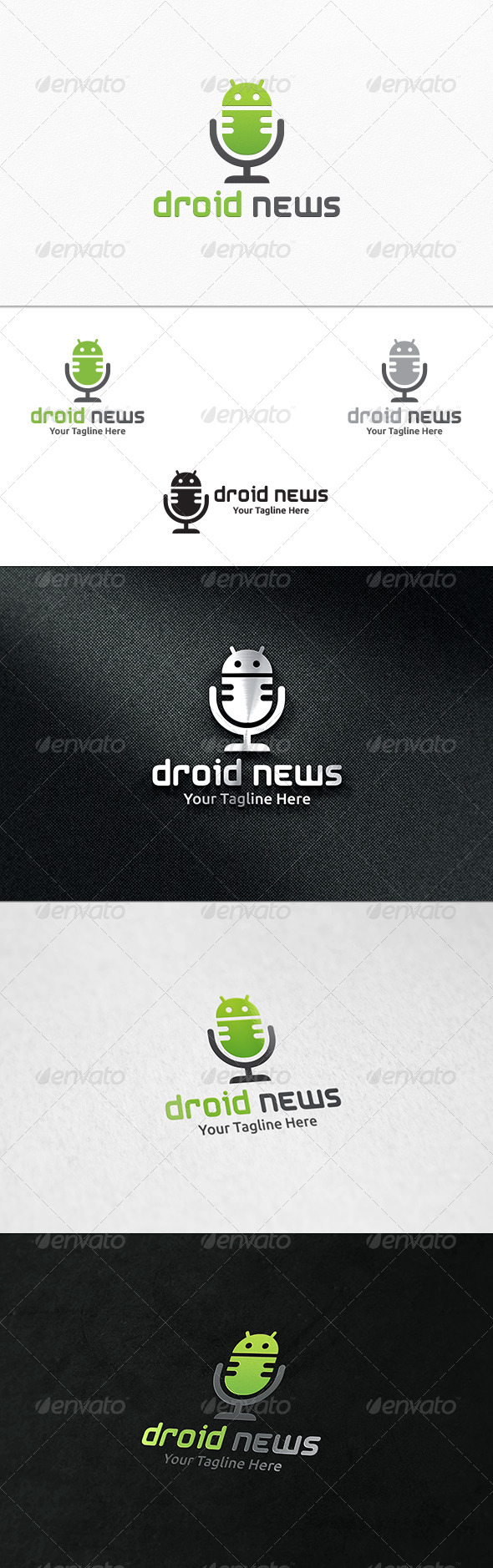 GraphicRiver Droid News Logo Template 7376928 GraphicRiver Droid News Logo Template 7376928