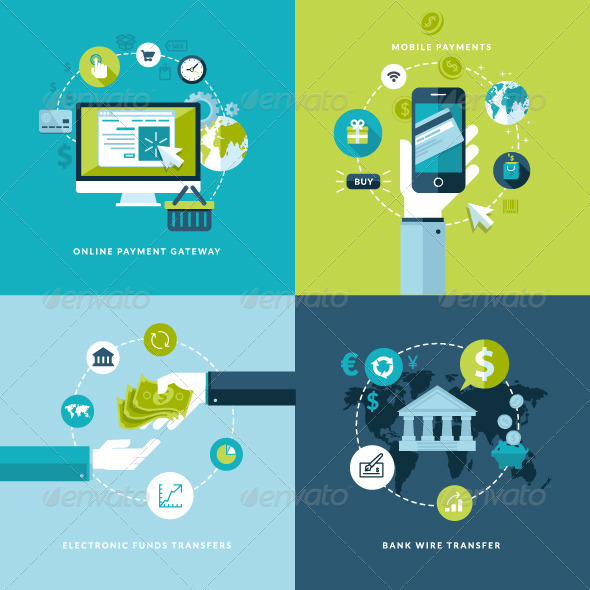 GraphicRiver Flat Design Concept Icons for Online Payment 7377038 GraphicRiver Flat Design Concept Icons for Online Payment 7377038