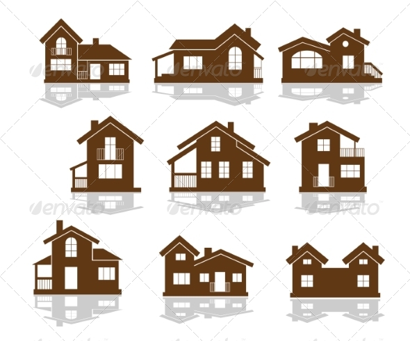 GraphicRiver Set of Apartment House Icons 7377878 GraphicRiver Set of Apartment House Icons 7377878