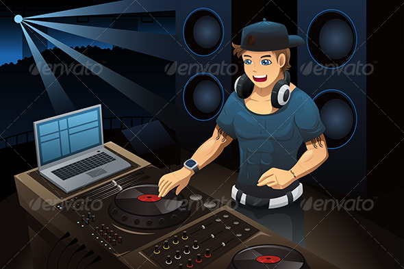 GraphicRiver DJ Performing in a Night Club 7379124 GraphicRiver DJ Performing in a Night Club 7379124