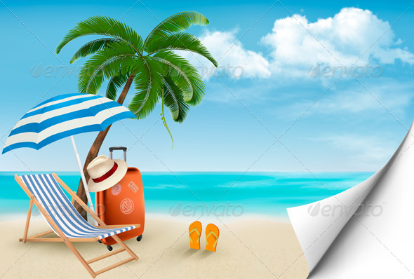 GraphicRiver Seaside Background with a Beach Chair 7379224 GraphicRiver Seaside Background with a Beach Chair 7379224