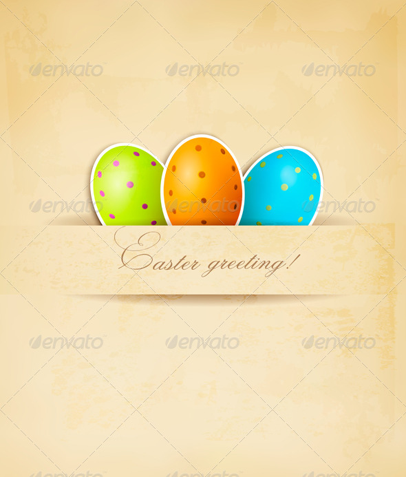 GraphicRiver Easter Retro Background with Eggs 7379400 GraphicRiver Easter Retro Background with Eggs 7379400