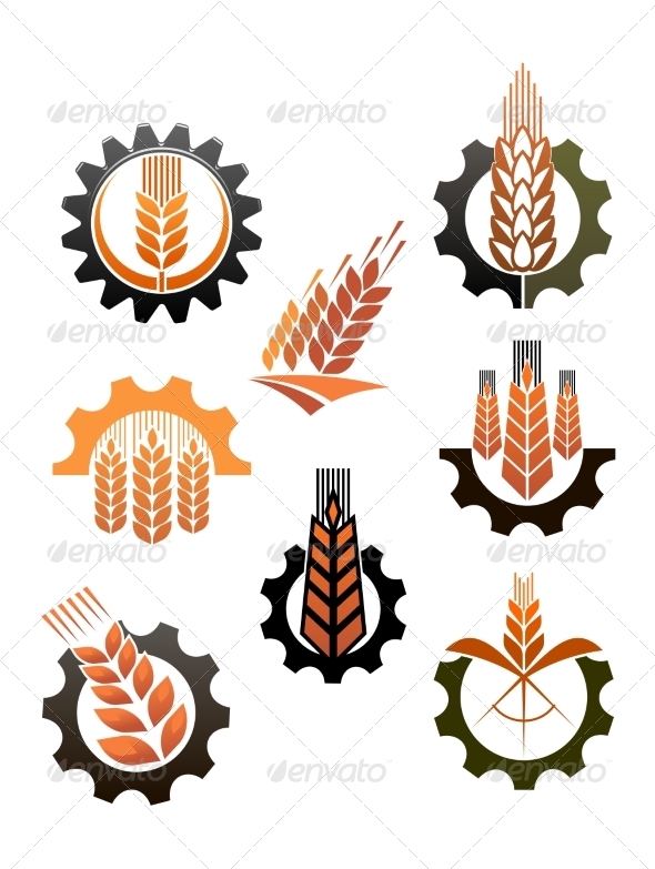 GraphicRiver Set of Icons Depicting Industry and Agriculture 7379750 GraphicRiver Set of Icons Depicting Industry and Agriculture 7379750