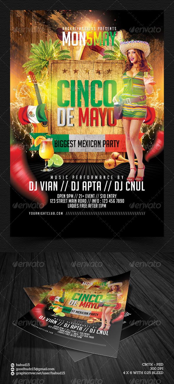 GraphicRiver Cinco de Mayo Flyer Template 7381284 GraphicRiver Cinco de Mayo Flyer Template 7381284