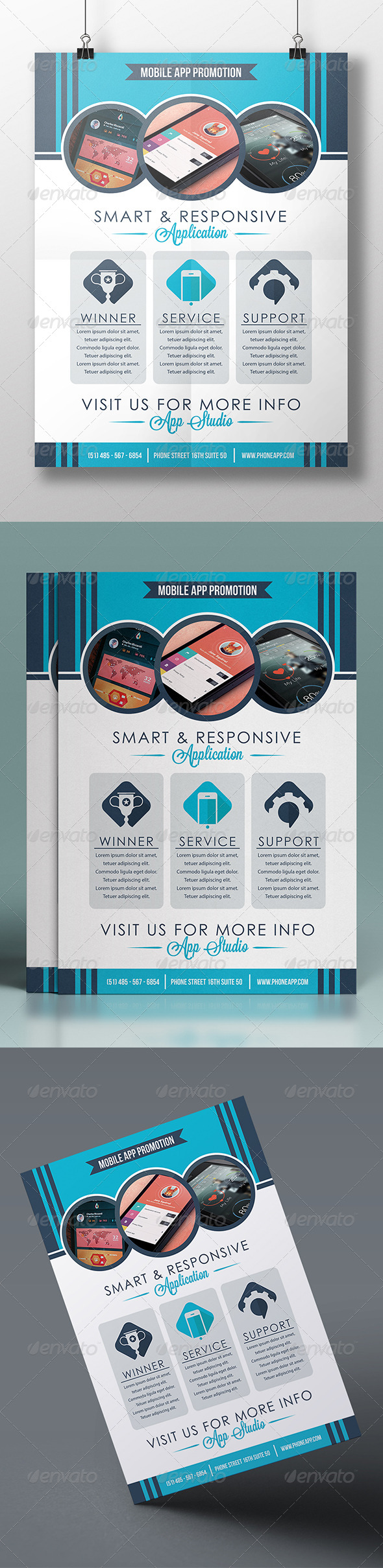 GraphicRiver Flat Design Flyer 7383307 GraphicRiver Flat Design Flyer 7383307
