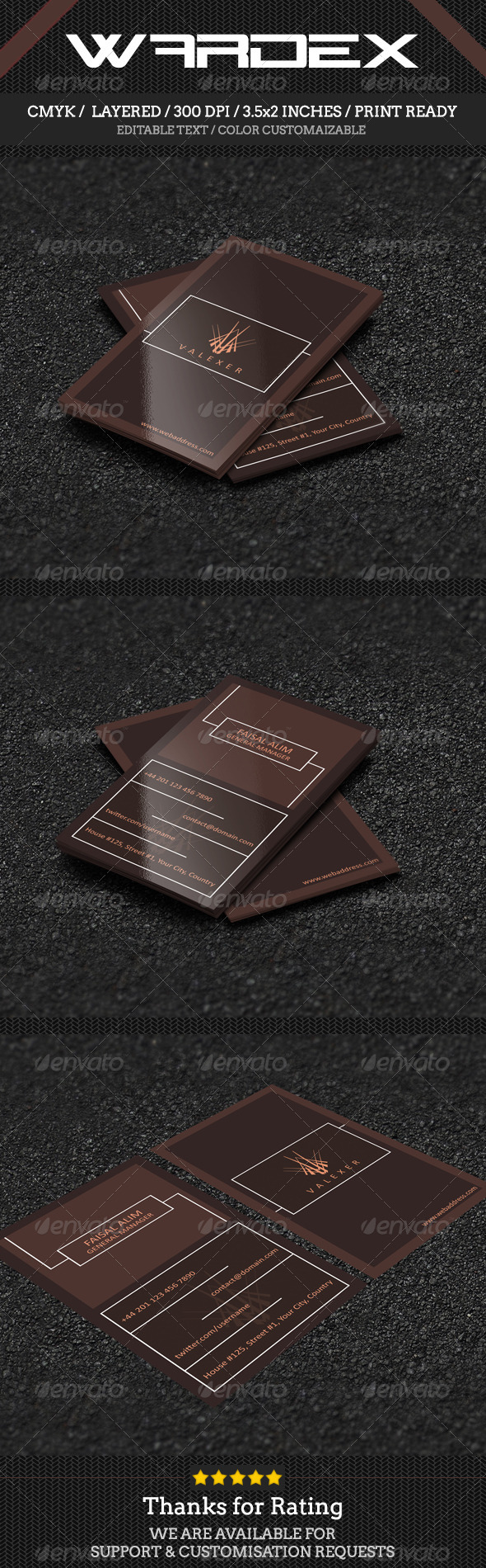 GraphicRiver Minimal Business Card Design 7383461 GraphicRiver Minimal Business Card Design 7383461