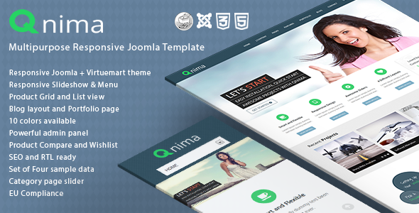 ThemeForest Qnima Responsive MultiPurpose Joomla Template 7311039