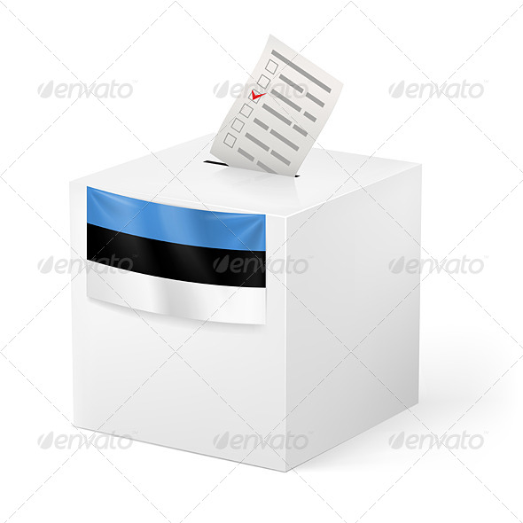 GraphicRiver Ballot Box with Voting Paper Estonia 7384037 GraphicRiver Ballot Box with Voting Paper Estonia 7384037