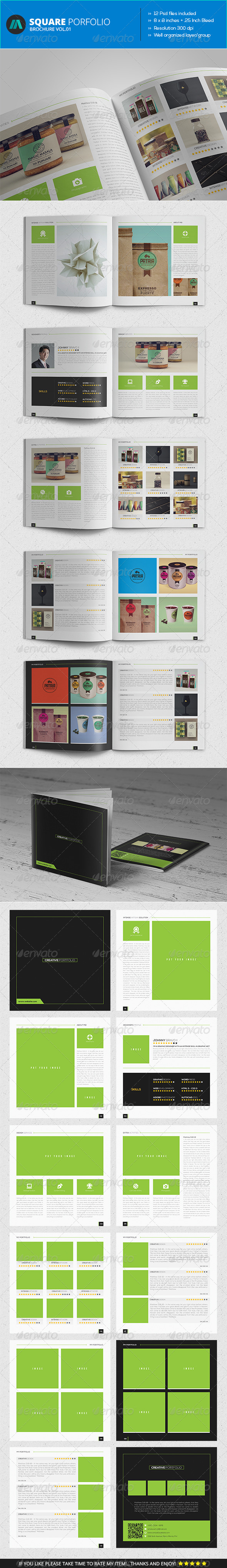 GraphicRiver Square Brochure Portfolio Vol.1 7384090 GraphicRiver Square Brochure Portfolio Vol.1 7384090