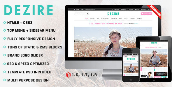 ThemeForest Dezire Premium Responsive Magento Theme 7384168 ThemeForest Dezire Premium Responsive Magento Theme 7384168