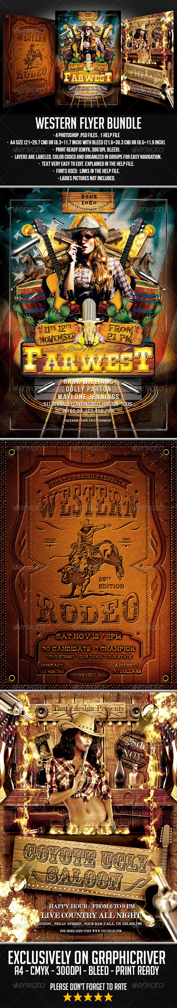 GraphicRiver Western Flyer Bundle 7384565 GraphicRiver Western Flyer Bundle 7384565