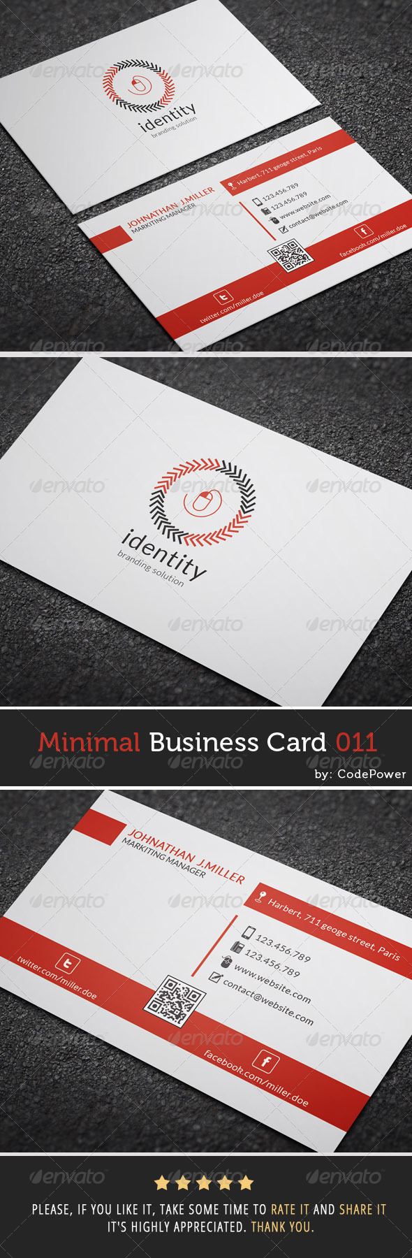 GraphicRiver Minimal Business Card 011 7384612 GraphicRiver Minimal Business Card 011 7384612