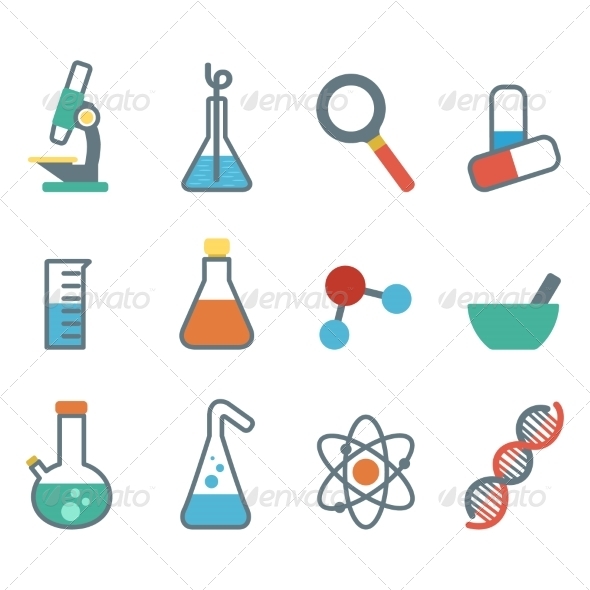 GraphicRiver Flat Icon Science 7385126 GraphicRiver Flat Icon Science 7385126