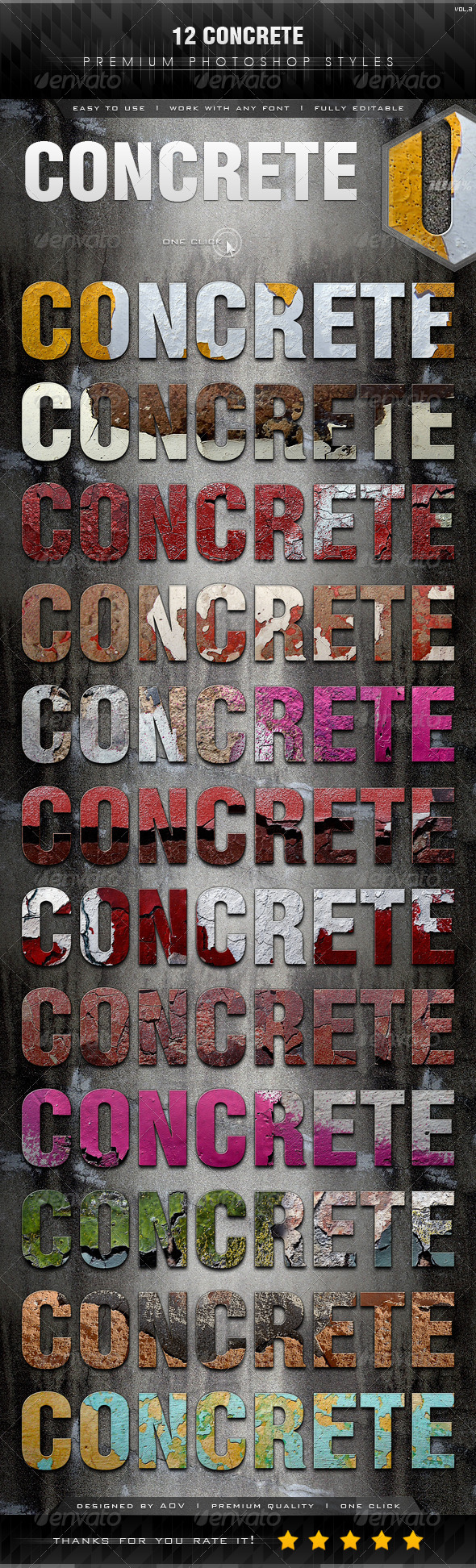 GraphicRiver 12 Concrete Styles Vol.3 7385141 GraphicRiver 12 Concrete Styles Vol.3 7385141