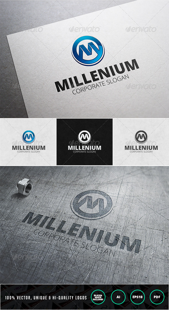 GraphicRiver Millenium Logo Template 7385321 GraphicRiver Millenium Logo Template 7385321