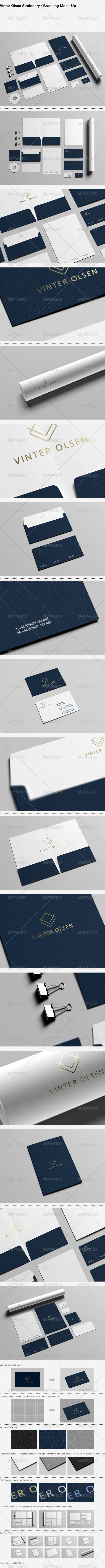 GraphicRiver Vinter Olsen Stationery Branding Mock-Up 7385322 GraphicRiver Vinter Olsen Stationery Branding Mock-Up 7385322