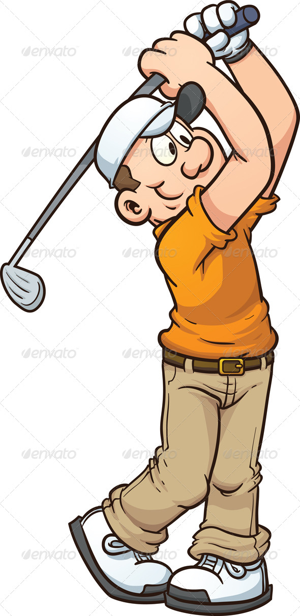 Cartoon Golfer (People)