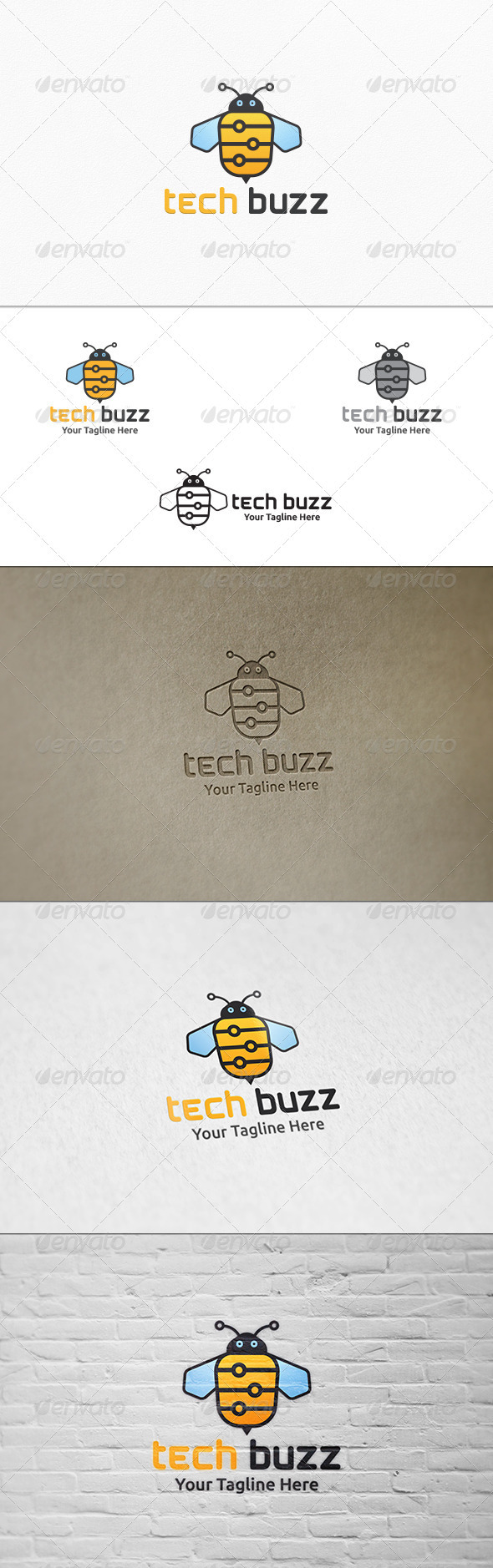 GraphicRiver Tech Buzz Logo Template 7385814 GraphicRiver Tech Buzz Logo Template 7385814