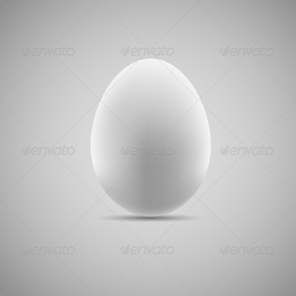 Egg Realistic Vector Illustration (Computers)