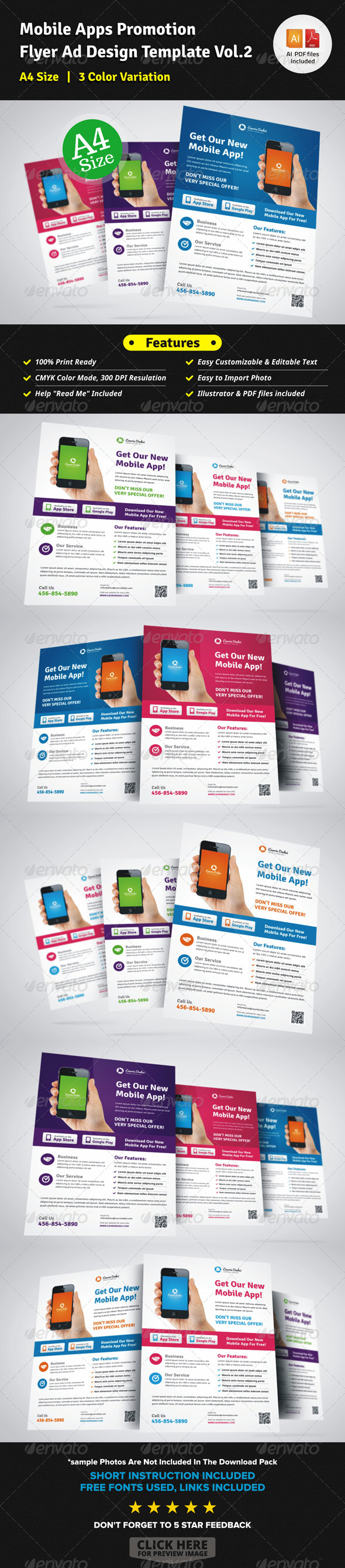 GraphicRiver Mobile Apps Promotion Flyer Ad Design Vol 2 7386768 GraphicRiver Mobile Apps Promotion Flyer Ad Design Vol 2 7386768
