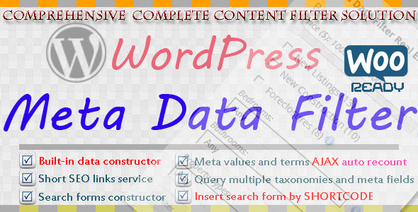 CodeCanyon Wordpress Meta Data & Taxonomies Filter 7002700 CodeCanyon Wordpress Meta Data & Taxonomies Filter 7002700