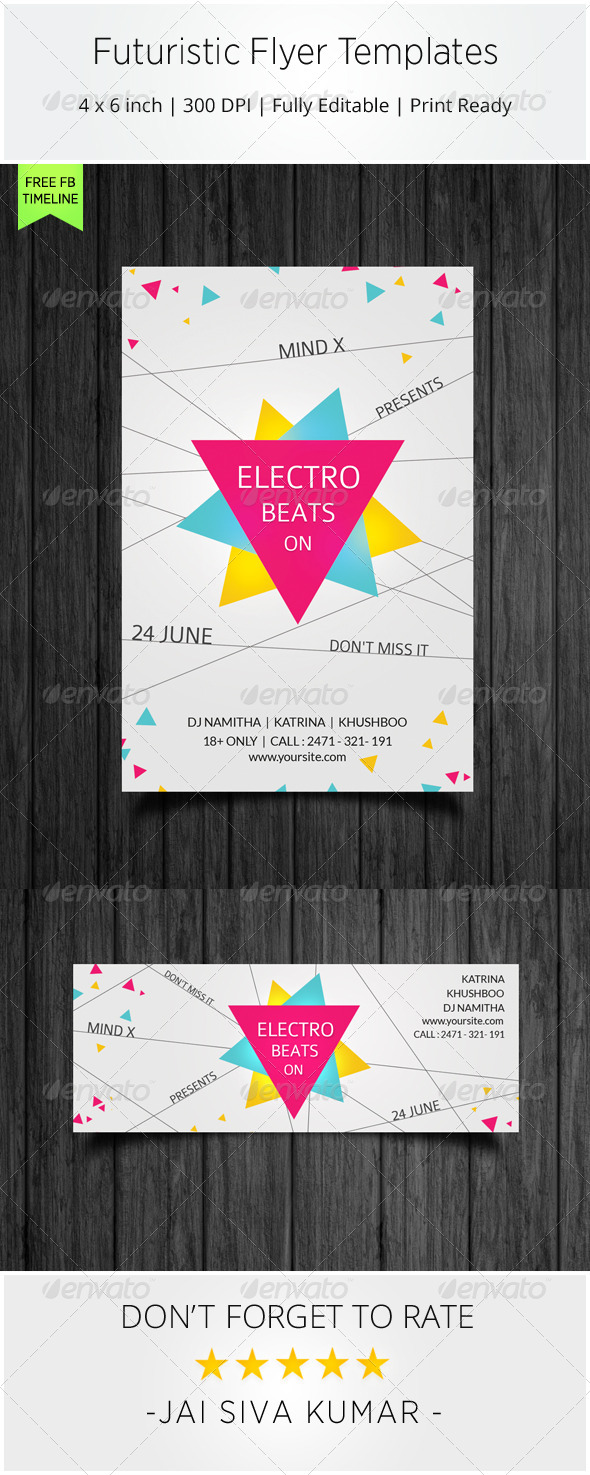 Futuristic Flyer Templates (Clubs & Parties)