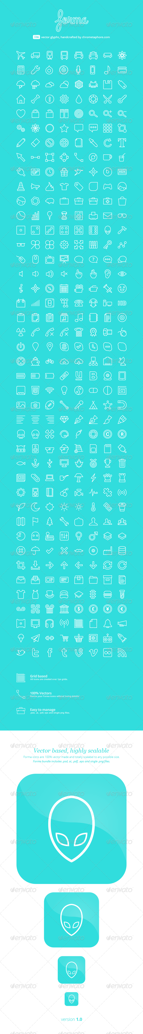 GraphicRiver Forma line 336 vector icons 7390525 GraphicRiver Forma line 336 vector icons 7390525
