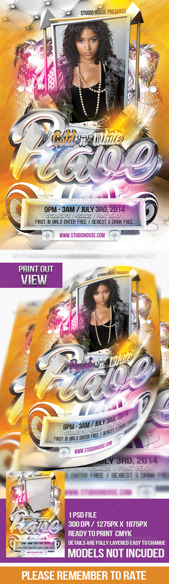 GraphicRiver Gold N White Rave 3967705 GraphicRiver Gold N White Rave 3967705