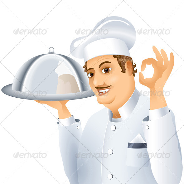 GraphicRiver Chef Tray Dish 7392560 GraphicRiver Chef Tray Dish 7392560