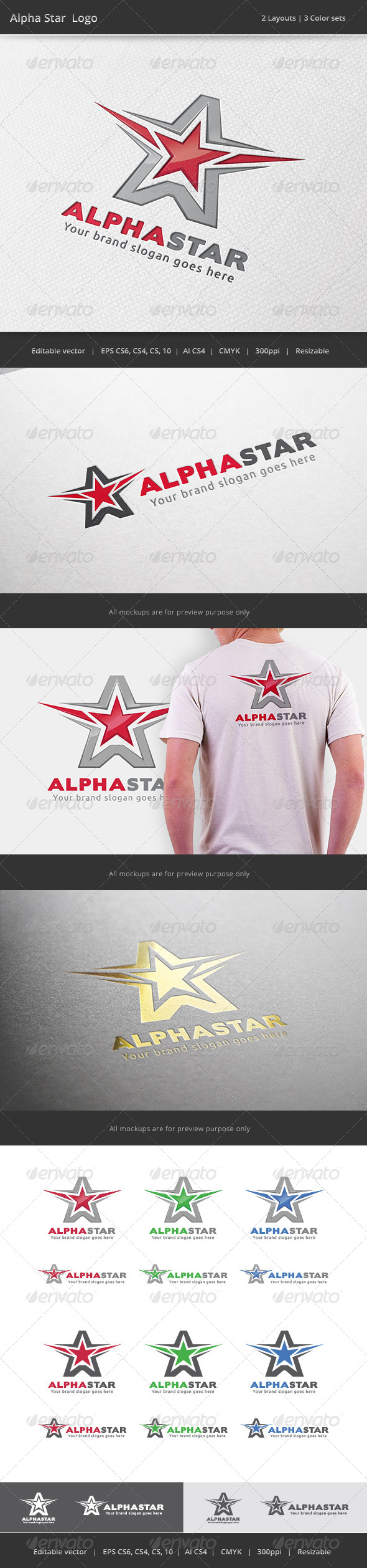 GraphicRiver Alpha Star A Letter Logo 7393186 GraphicRiver Alpha Star A Letter Logo 7393186
