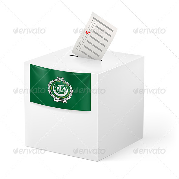 GraphicRiver Ballot Box with Voting Paper Arab League 7396564 GraphicRiver Ballot Box with Voting Paper Arab League 7396564