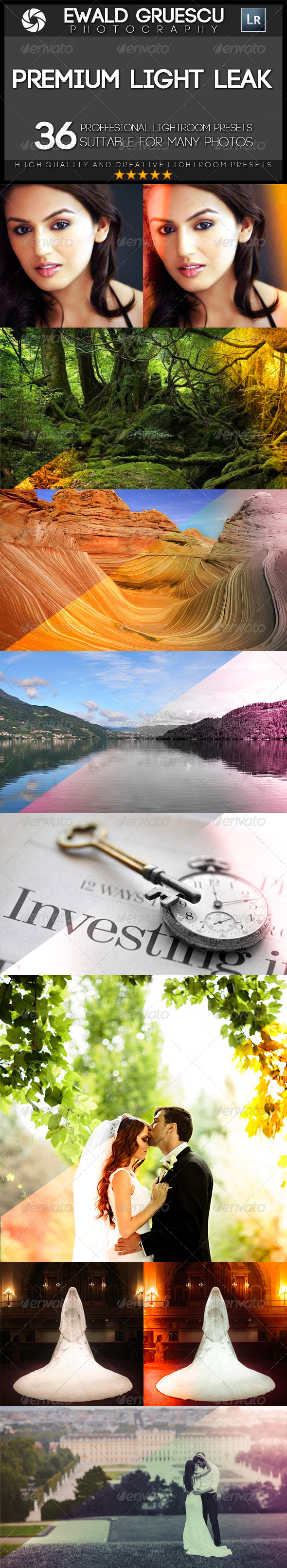 GraphicRiver 36 Premium Light Leak Lightroom Presets 7396967 GraphicRiver 36 Premium Light Leak Lightroom Presets 7396967