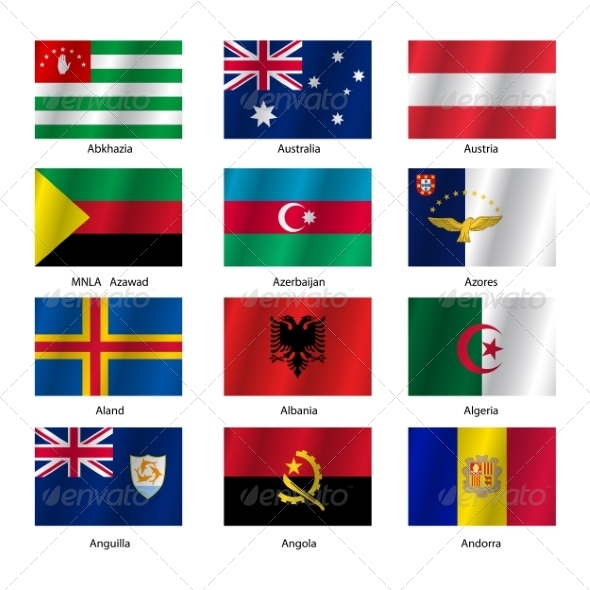 GraphicRiver Set Flags of World Sovereign States Vector Illustration 7397006 GraphicRiver Set Flags of World Sovereign States Vector Illustration 7397006