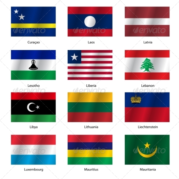 GraphicRiver Set Flags of World Sovereign States Vector Illustration 7397007 GraphicRiver Set Flags of World Sovereign States Vector Illustration 7397007