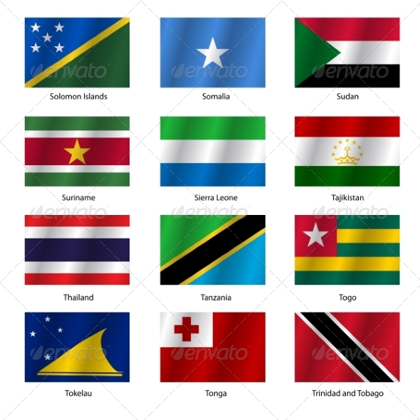 GraphicRiver Set Flags of World Sovereign States Vector Illustration 7397016 GraphicRiver Set Flags of World Sovereign States Vector Illustration 7397016