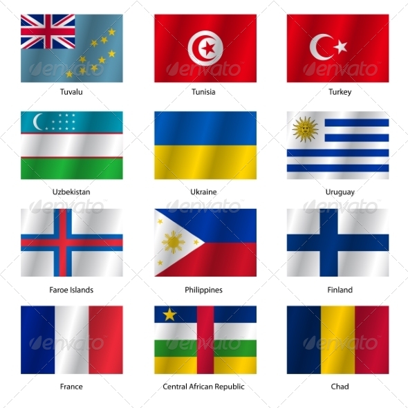 GraphicRiver Set Flags of World Sovereign States Vector Illustration 7397018 GraphicRiver Set Flags of World Sovereign States Vector Illustration 7397018